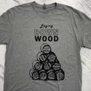 Laying Down Wood T-Shirt